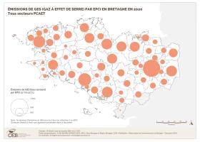 Émissions de gaz à effet de serre par EPCI en 2020