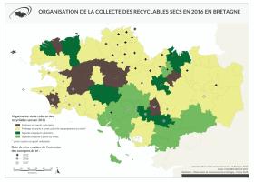 Organisation de la collecte des recyclables secs en 2016
