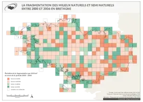 La fragmentation des milieux naturels naturels et semi naturels entre 2000 et 2006