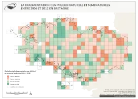 La fragmentation des milieux naturels naturels et semi naturels entre 2006 et 2012