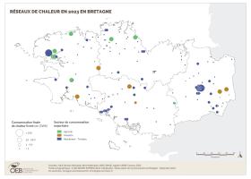 Réseaux de chaleur en Bretagne en 2023