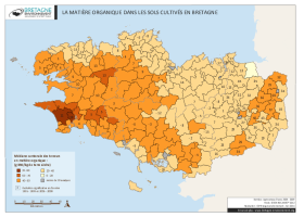 La matière organique dans les sols cultivés bretons de 2005 à 2009
