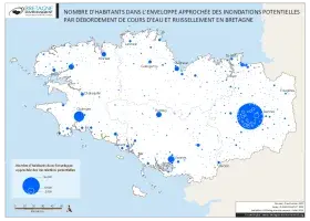 Nombre d'habitants dans l'enveloppe approchée des inondations potentielles par débordements de cours d'eau