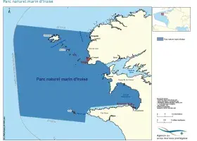 Périmètre du parc naturel marin d'Iroise