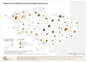 Production d'énergie par EPCI en 2023