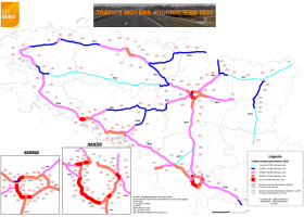 Trafic moyen journalier annuel en 2022