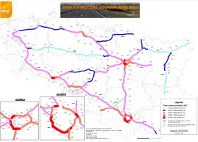 Trafic moyen journalier annuel en 2023
