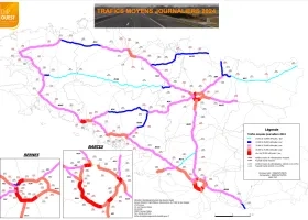 Trafic moyen journalier annuel en 2024