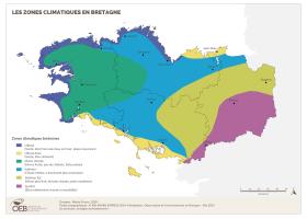 Les zones climatiques de Bretagne