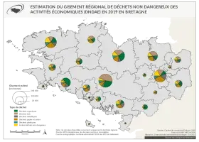 Estimation du gisement régional de déchets non dangereux des activités économiques (DNDAE) en 2019