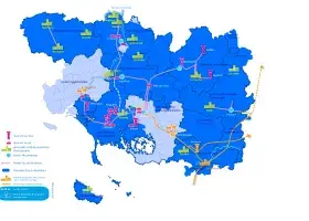 Morbihan : schéma départemental d'interconnexions et de sécurisation d'eau potable - Situation en 2020