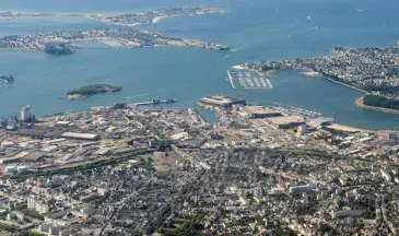 Photo littoral de Lorient est en zone basse.