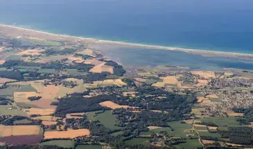 Photo trait de côte du littoral de Lorient