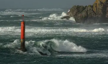 Tempête en bord de mer