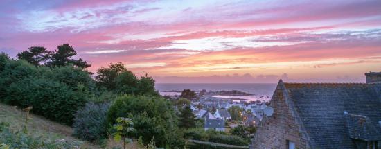 Coucher de soleil à Trédrez-Locquémeau (Côtes-d'Armor)