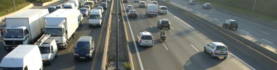 Heure de pointe sur la route