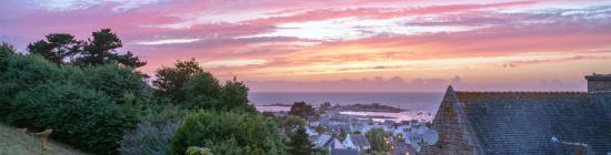 Coucher de soleil à Trédrez-Locquémeau (Côtes-d'Armor)