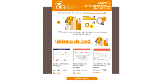 Lettre d'information La donnée environnementale  #9 • Novembre 2025