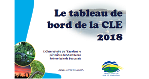 logo Tableau de bord de la CLE du Sage Rance frémur baie de Beaussais. Bilan 2017