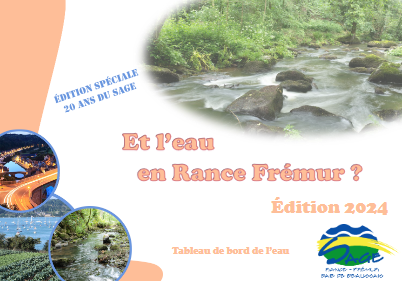 couv Et l'eau en Rance Frémur ? Tableau de bord de l'eau, édition 2024