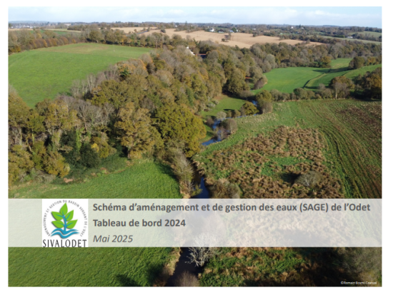 couv Tableau de bord du SAGE de l'Odet - bilan 2024