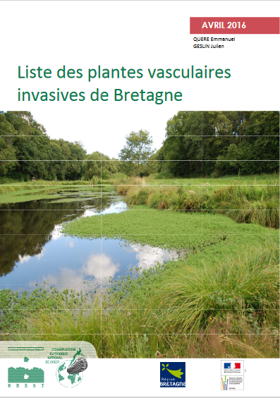 couv Liste des plantes vasculaires invasives de Bretagne - 2016