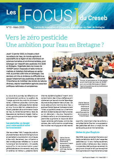 couv Les focus du Creseb : Vers le zéro pesticides. Une ambition pour l’eau en Bretagne ?
