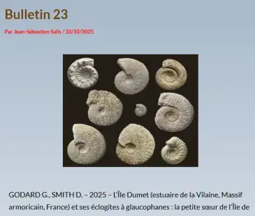 couv Bulletin de la Société géologique et minéralogique de Bretagne n°23