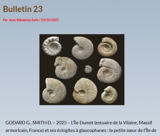 couv Bulletin de la Société géologique et minéralogique de Bretagne n°23