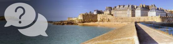 Photo La ville de Saint-Malo à marée haute