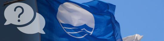 Photo drapeau logo pavillon bleu