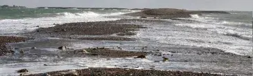 photo Le sillon de Talbert sous les vagues