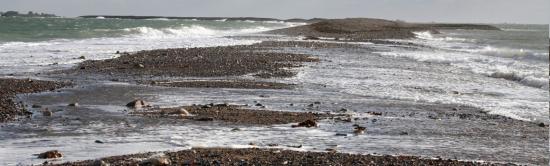 photo Le sillon de Talbert sous les vagues