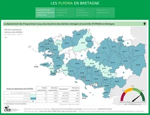 vue Les programmes locaux de prévention des déchets ménagers et assimilés (PLPDMA) en Bretagne