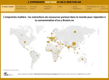 L'empreinte matière d'un·e breton·ne