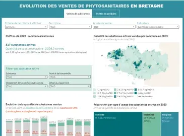 Aperçu du tableau de bord interactif