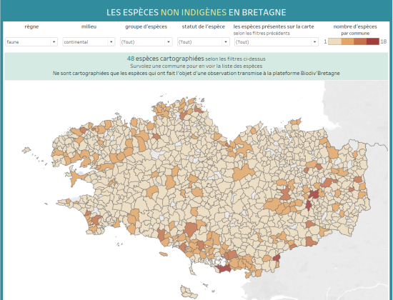 espèces non indigènes en Bretagne