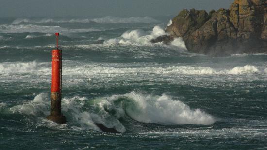 Tempête en bord de mer